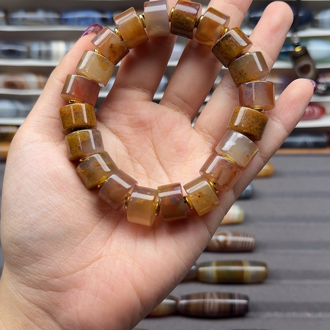 玛瑙/玉髓合金珠宝半成品