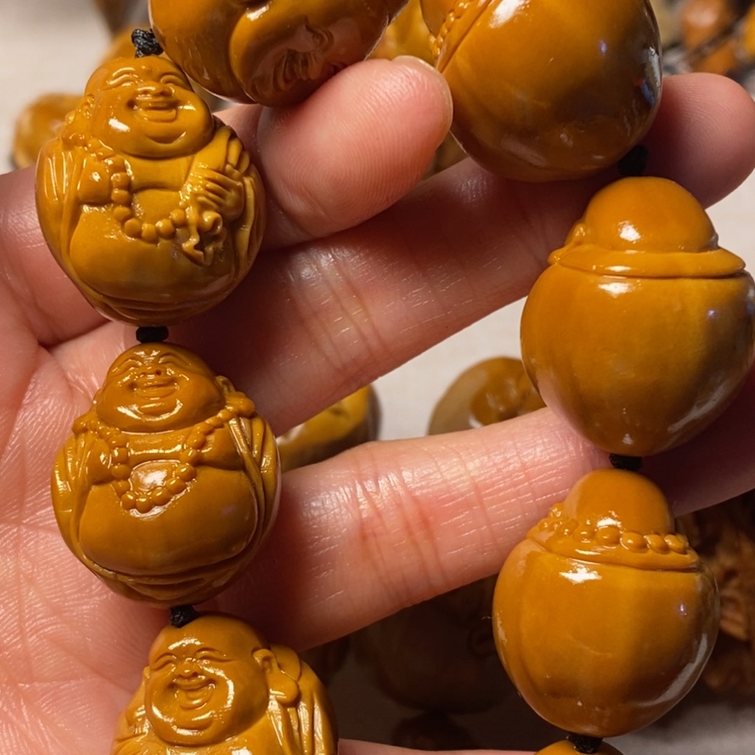 橄榄核手串/手链灯泡弥勒