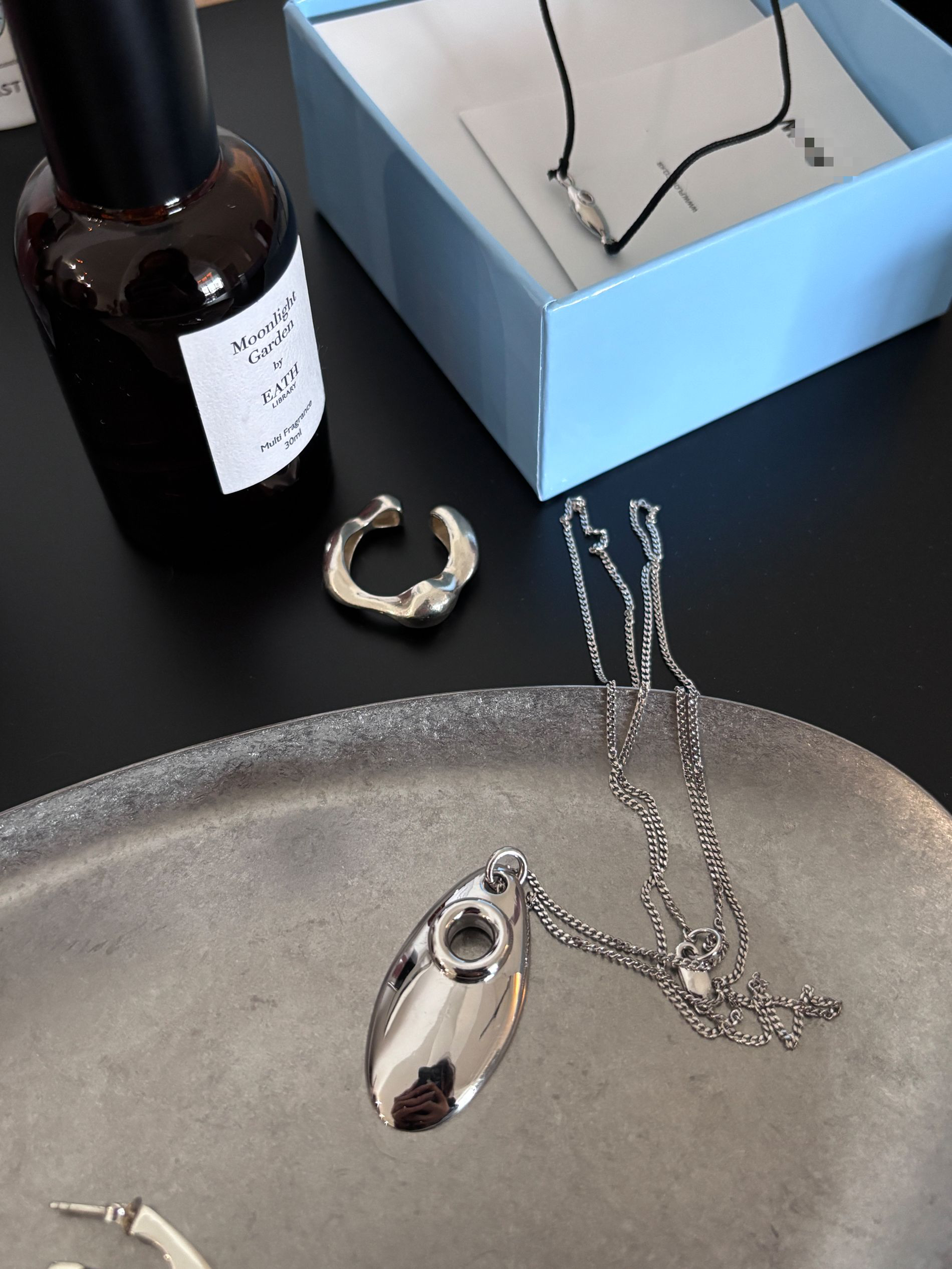 925银银制品 韩国Room小众叠戴百搭水滴项链