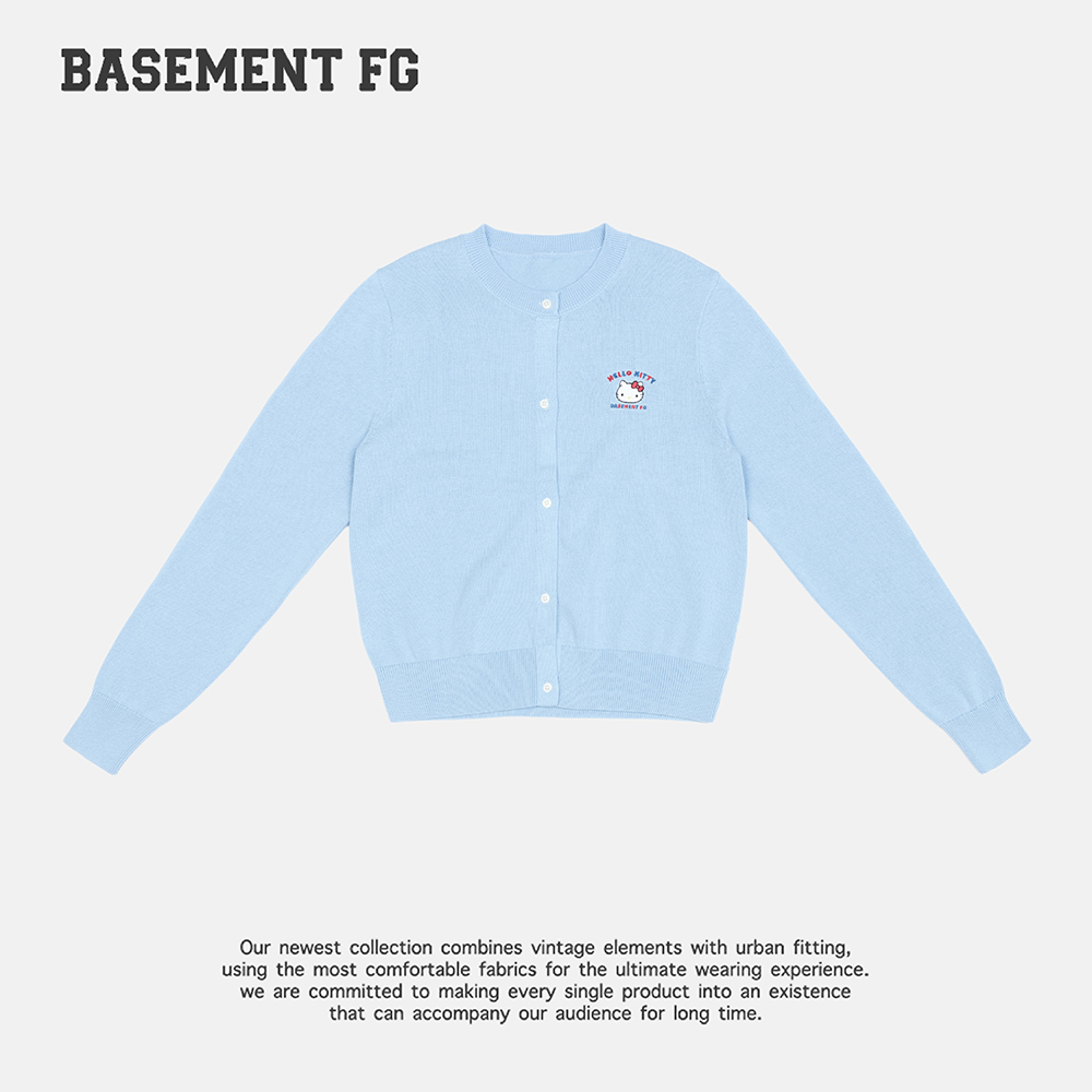 BASEMENT FGxHello Kitty美式复古休闲针织开衫253080062028
