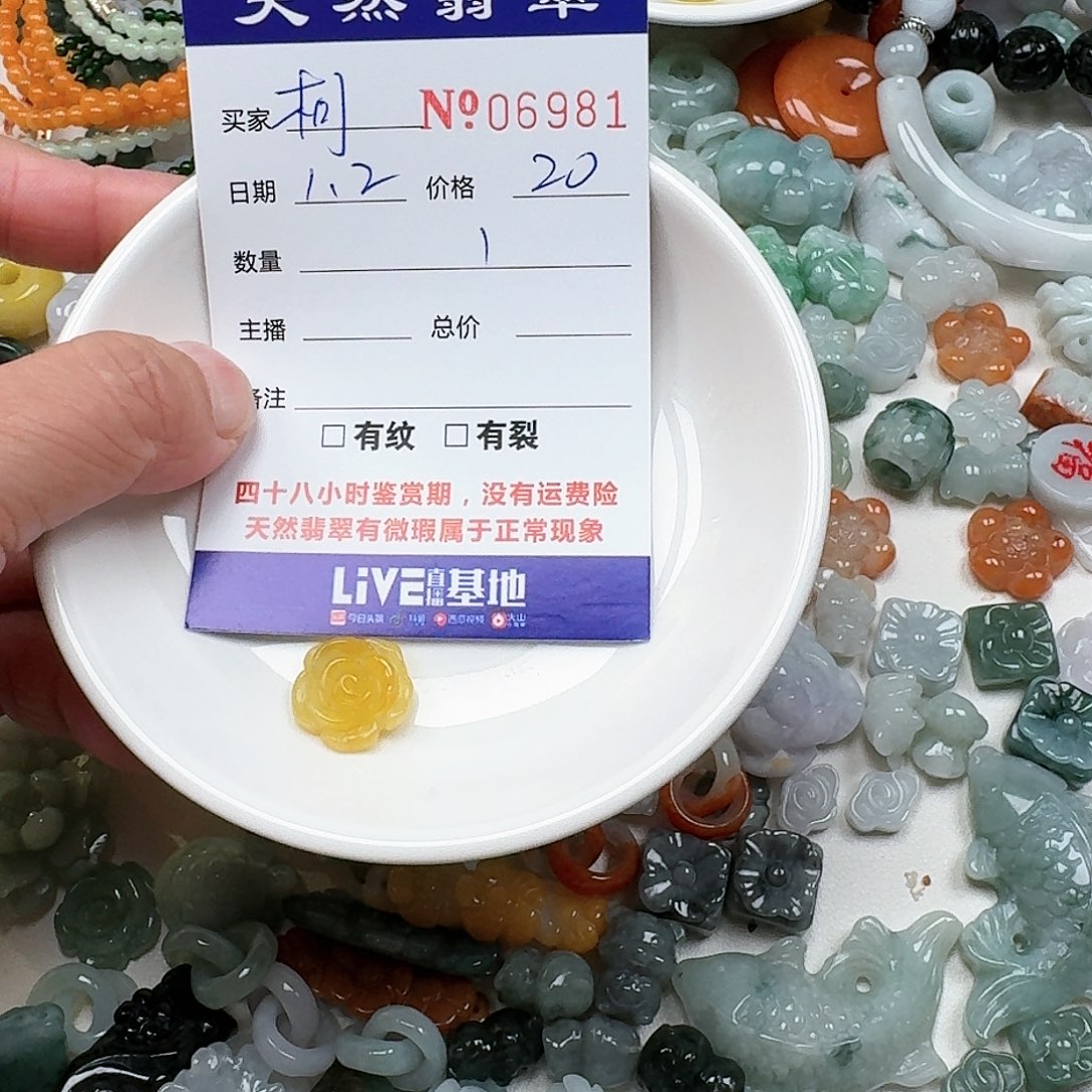 婕***桐翡翠未镶嵌颈饰6666