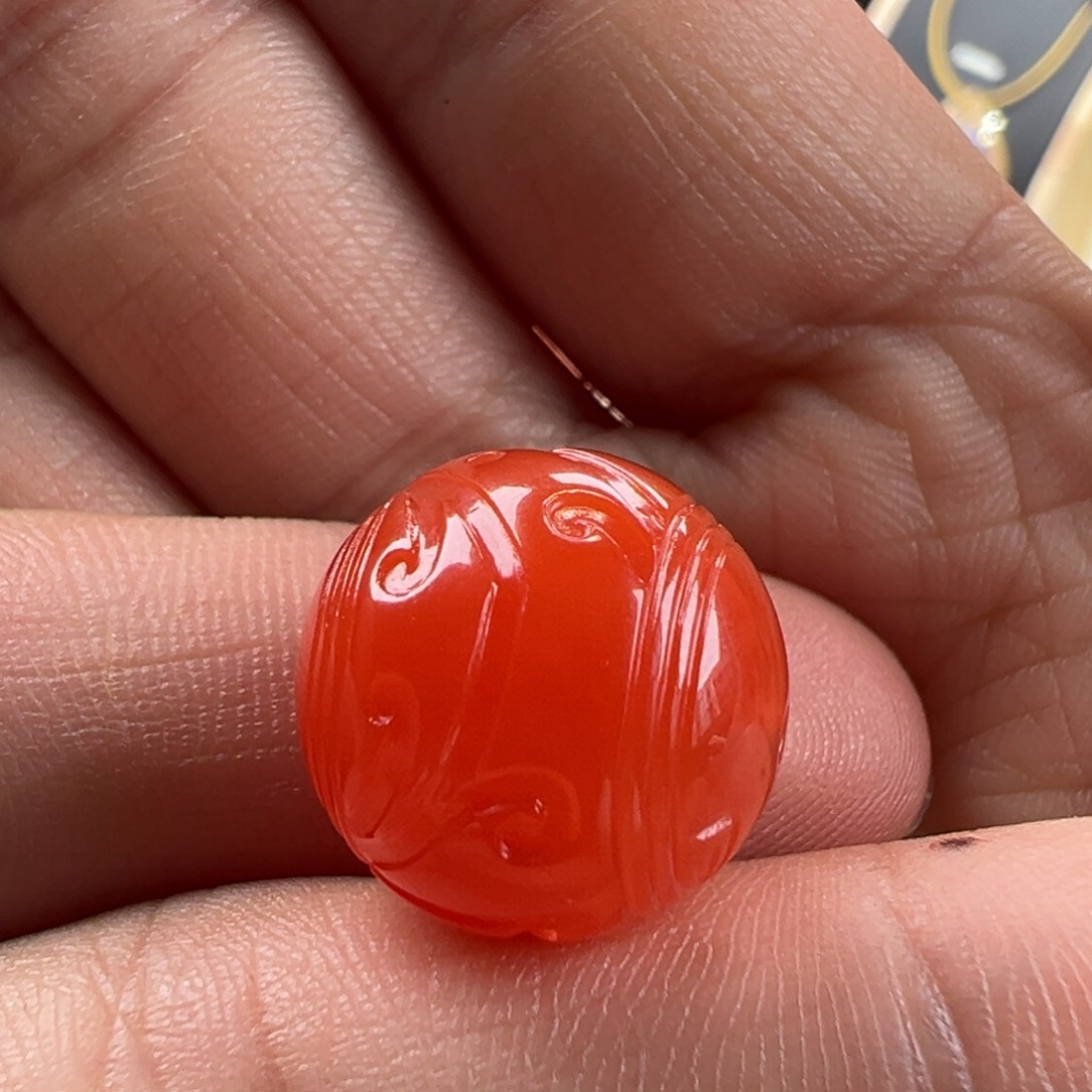 南红玛瑙博古纹15.1未镶嵌