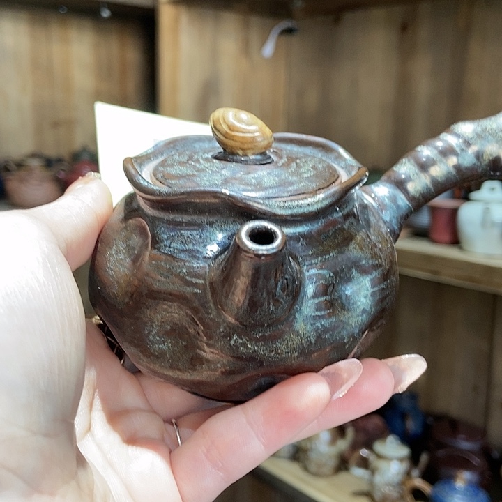 柴烧老岩泥高端茶器