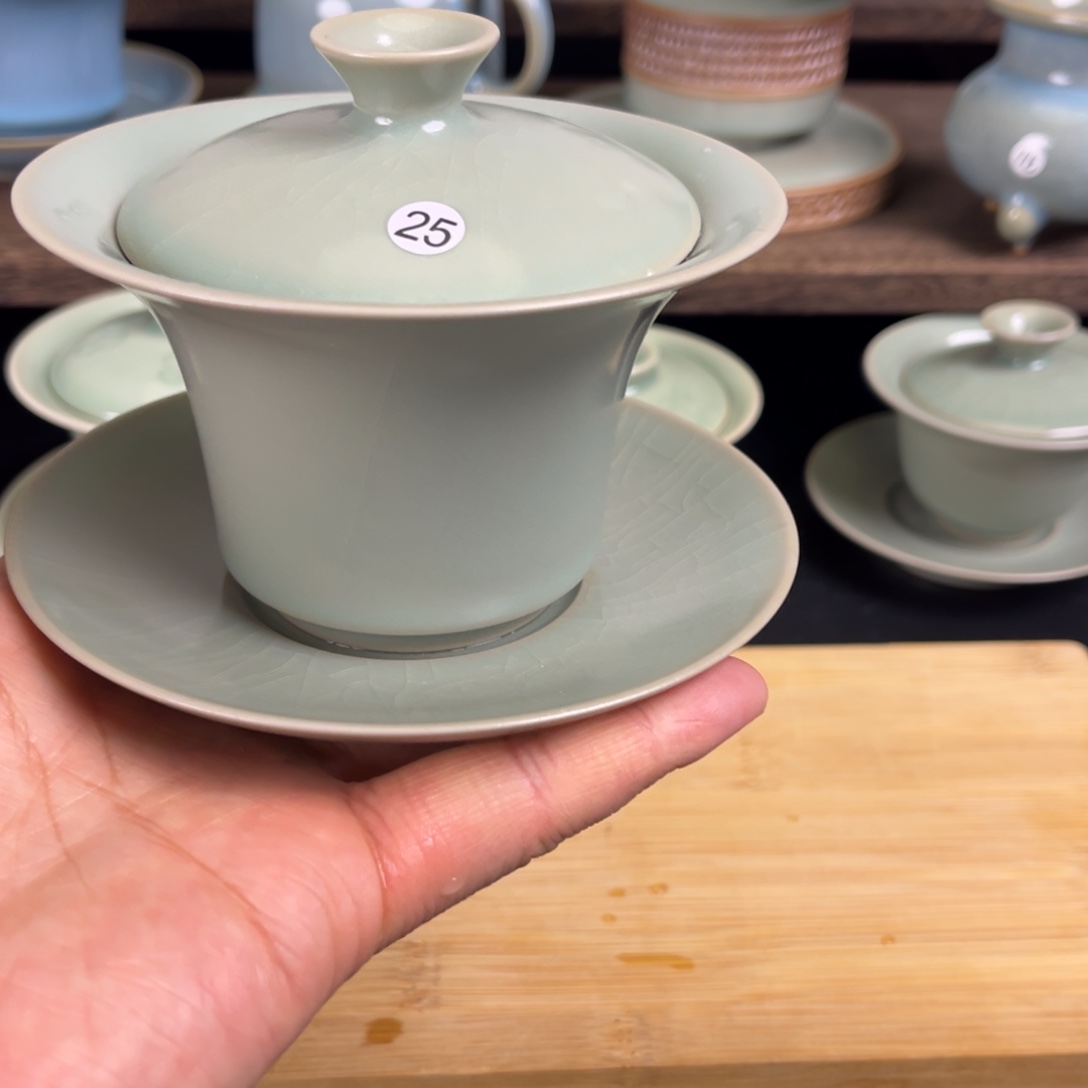 【闪购商品】马蹄三才盖碗手工