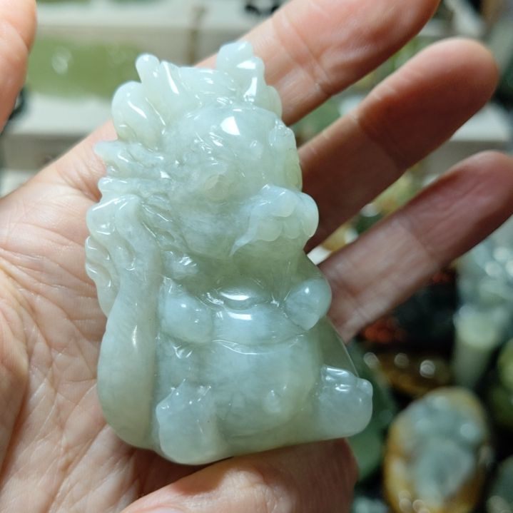 岫玉手把件未镶嵌