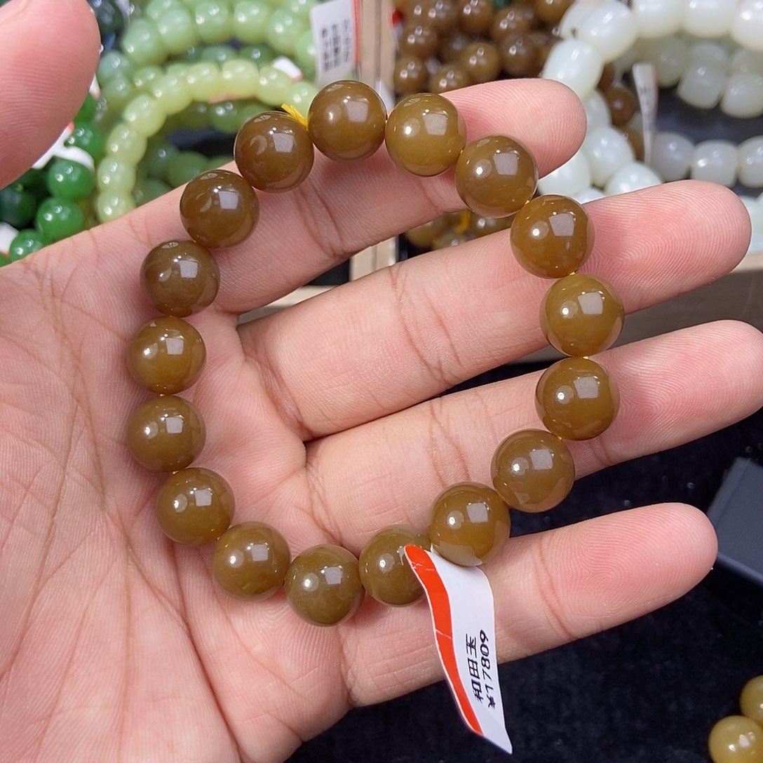 未镶嵌手串和田玉纯天然卡13新疆且末糖料多样性发一