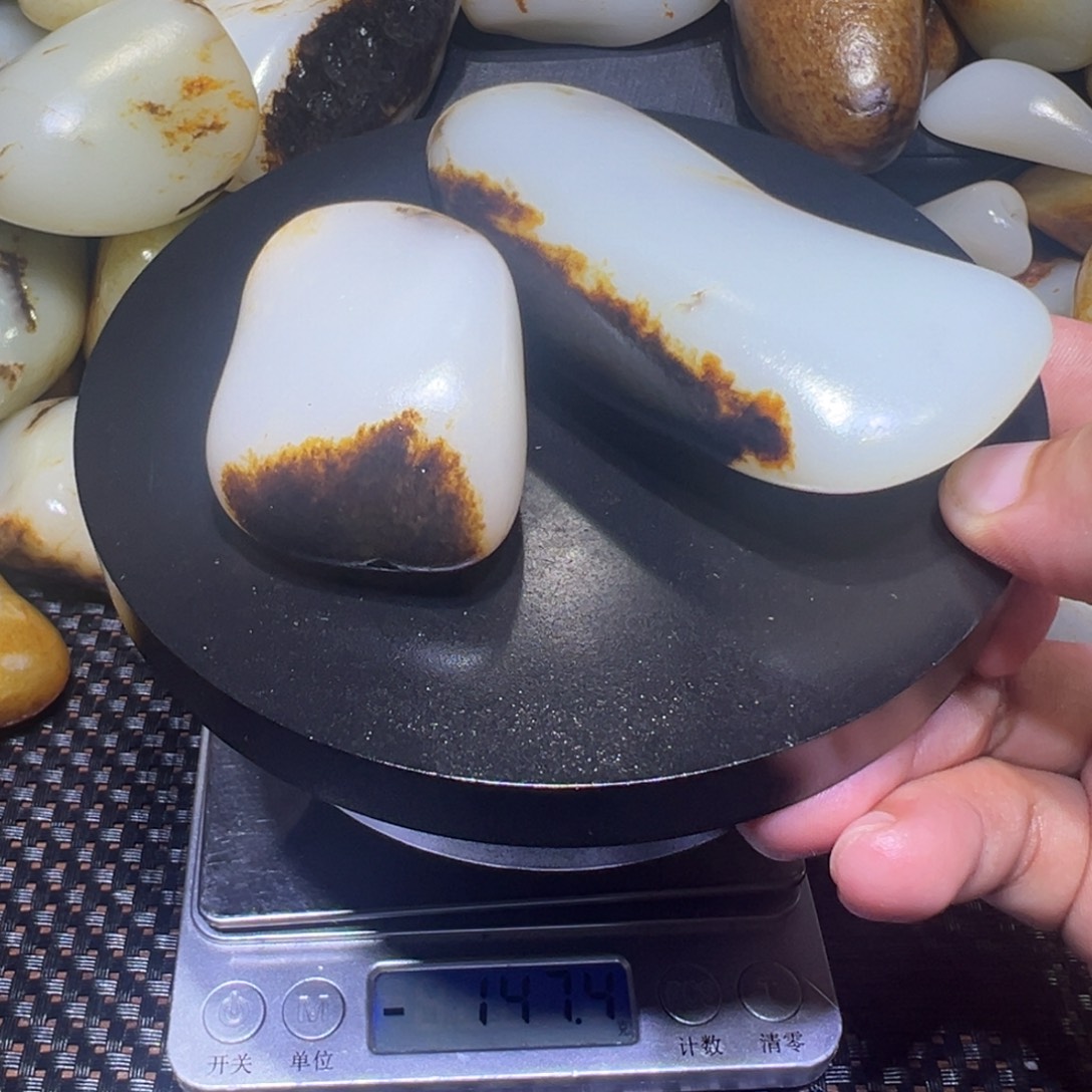 领***业和田玉（子料）未镶嵌吊坠(不含链)215