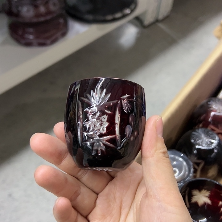 手柄款水晶玻璃微瑕一个