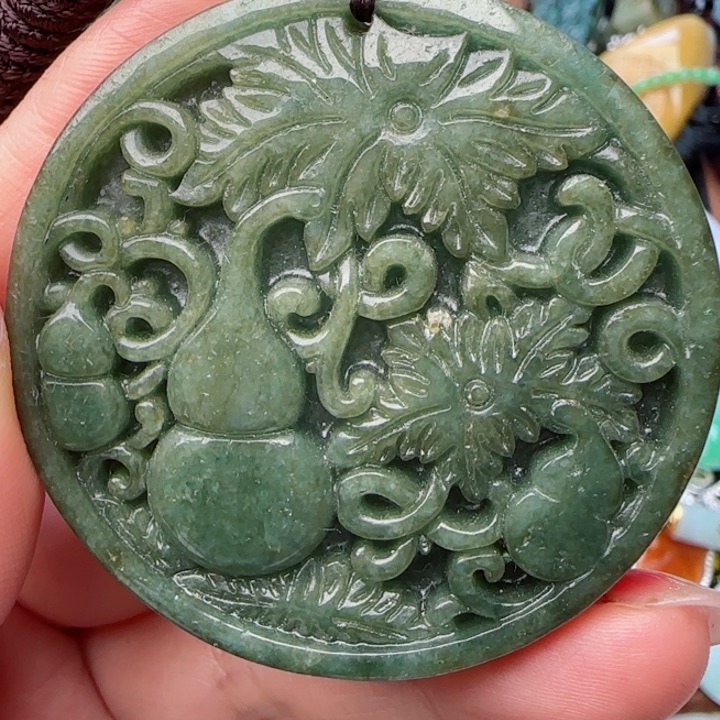 翡翠颈饰未镶嵌天然A货57