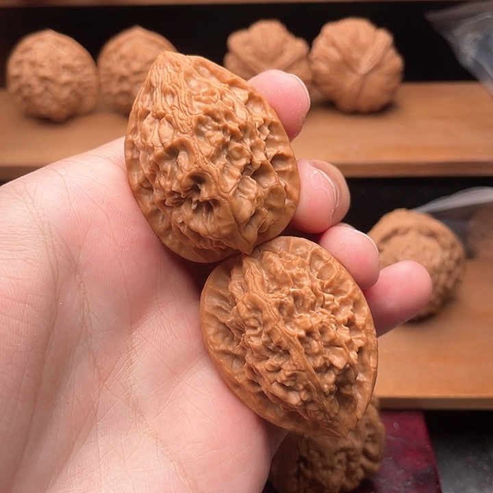 吊坠文玩核桃35全品原装老树十三陵鸡心