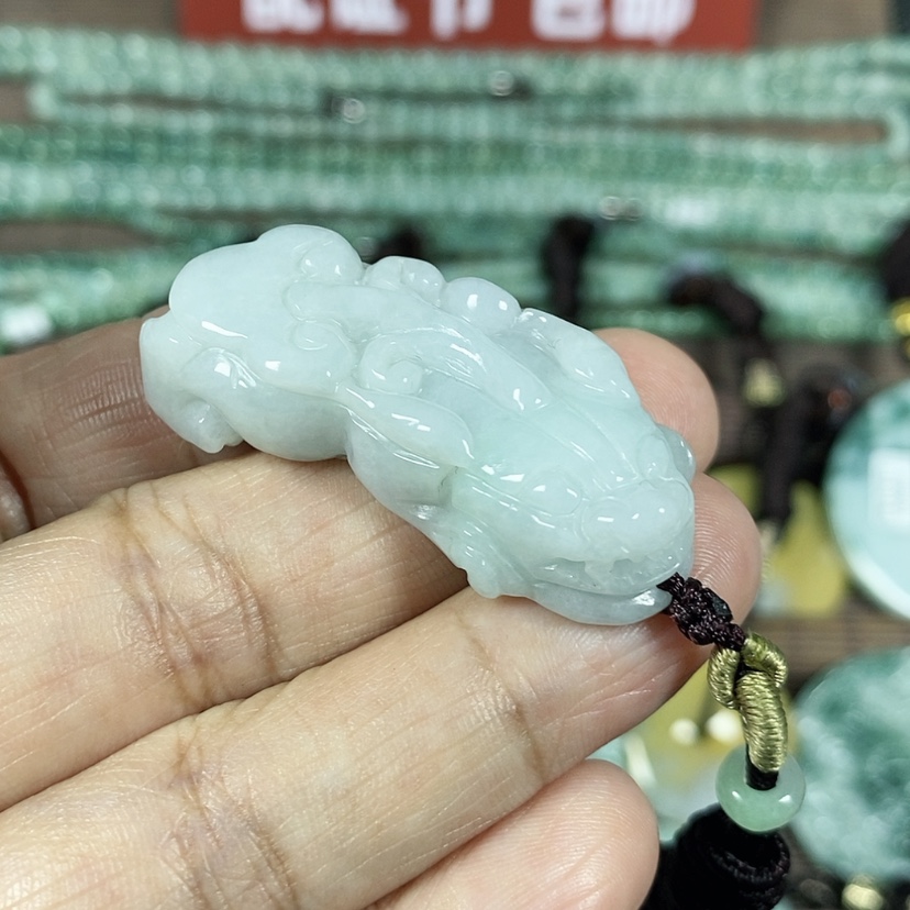 【闪购商品】翡翠颈饰未镶嵌玉吊坠翡翠玉如意貔貅吊坠
