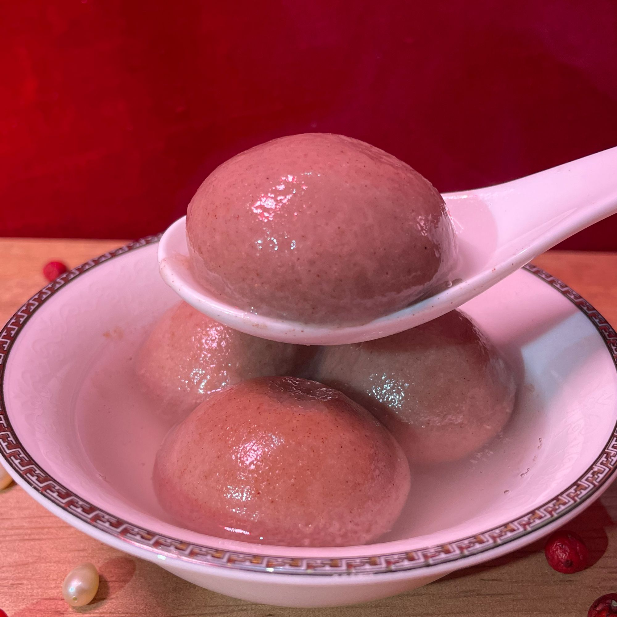 高粱汤圆荞麦汤圆贵州特色酥麻引子粗粮汤圆元宵【顺丰冷链配送】