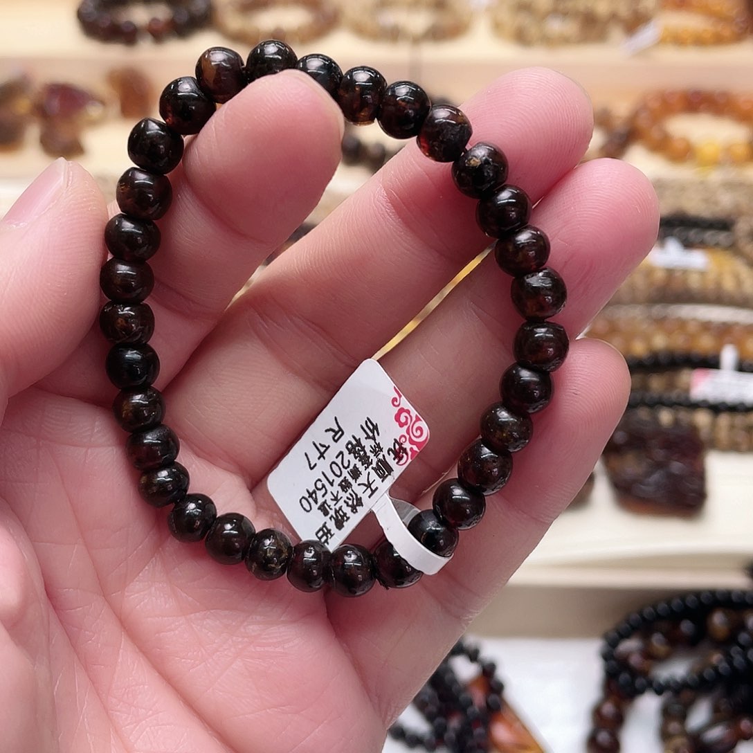 琥珀耳饰未镶嵌锦*六