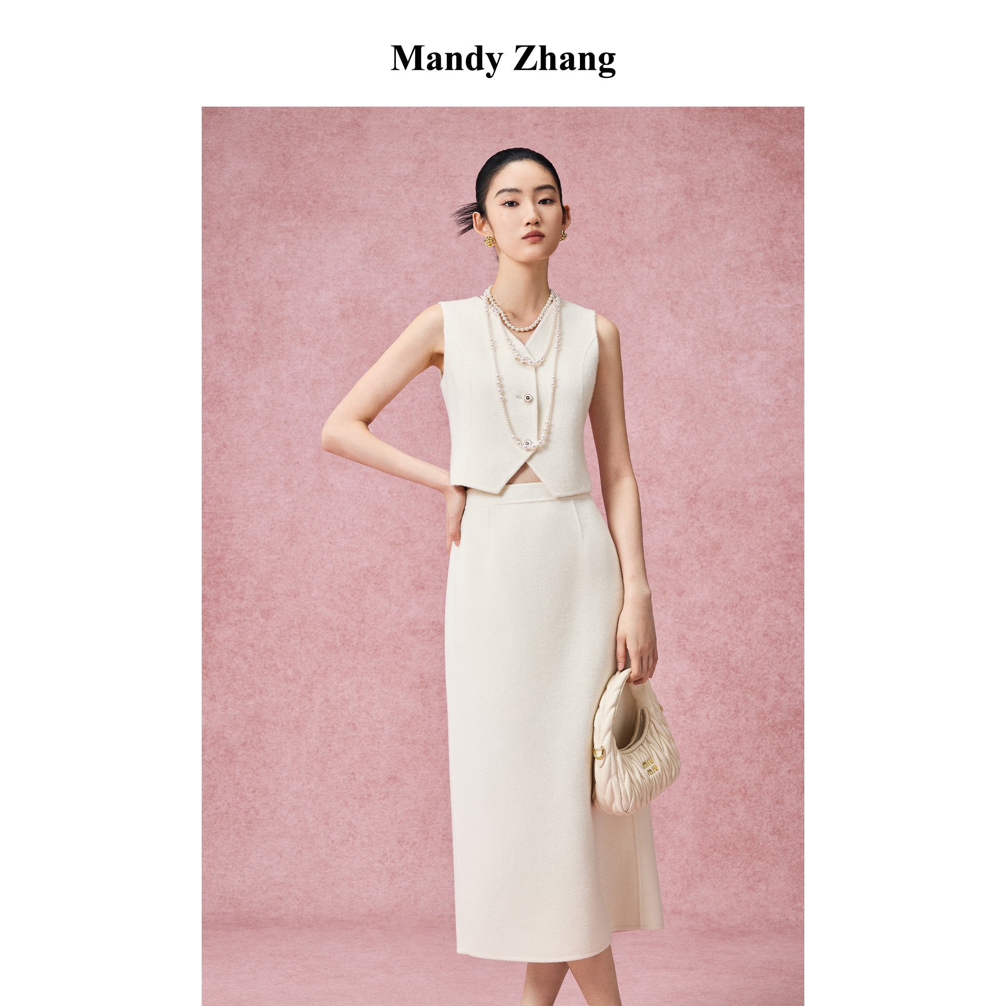 【诗语专属】MandyZhang100%马甲女冬上衣MMJ0139