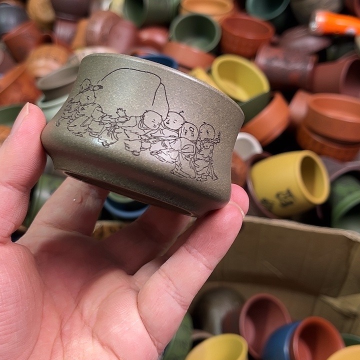 紫砂茶杯全手工紫砂主人杯