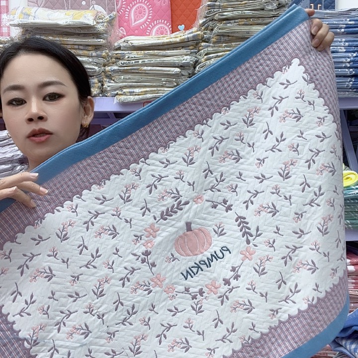 棉蓝色小南瓜纯棉