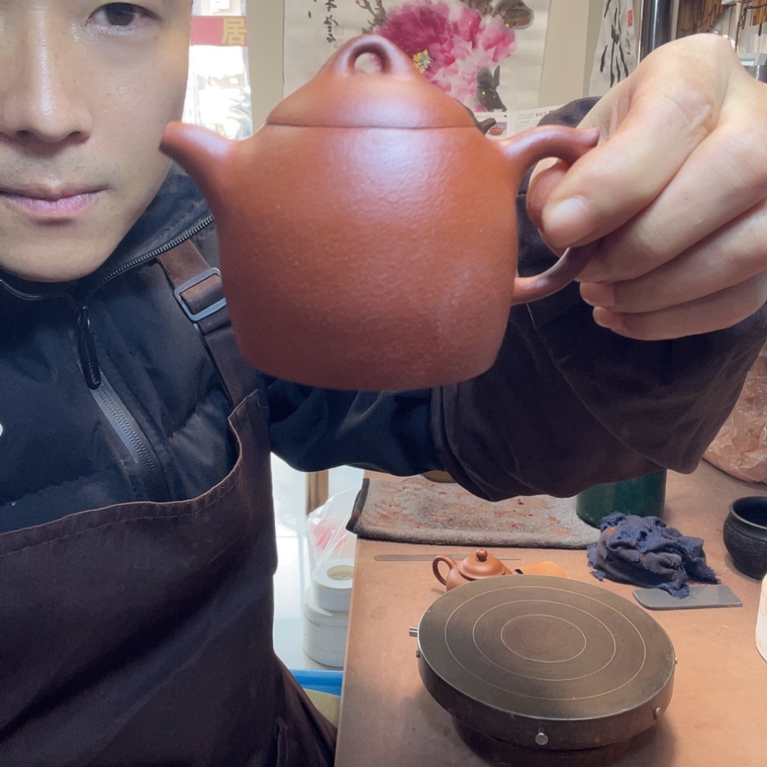 @***洋茶壶紫砂朱泥小秦权120cc