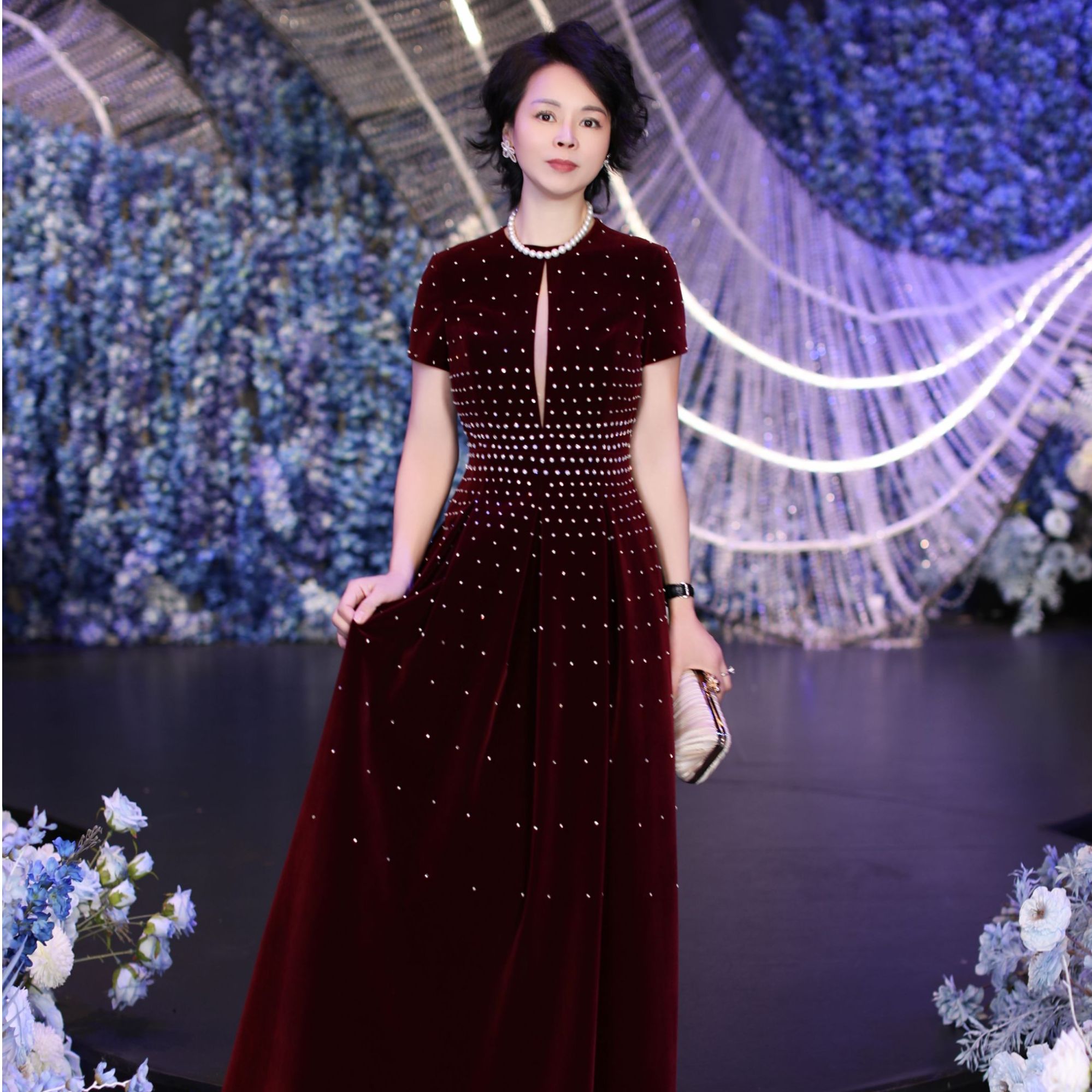 BOFEINA/帛妃娜喜婆婆喜妈妈高定晚宴礼服气质高贵奢华婚庆礼服