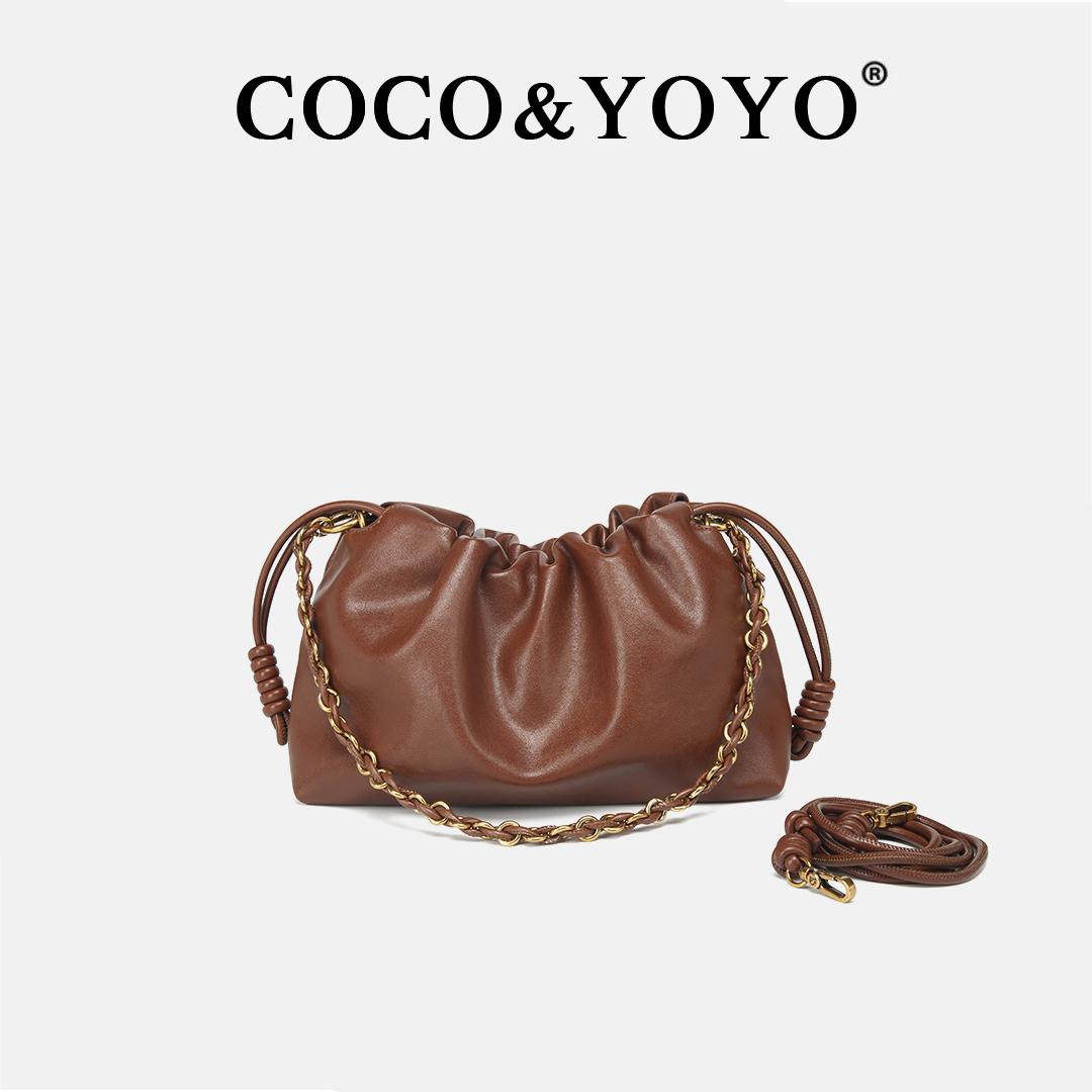 COCO&YOYO专柜奢品：新款百搭高级时尚手拎斜挎福袋包8153