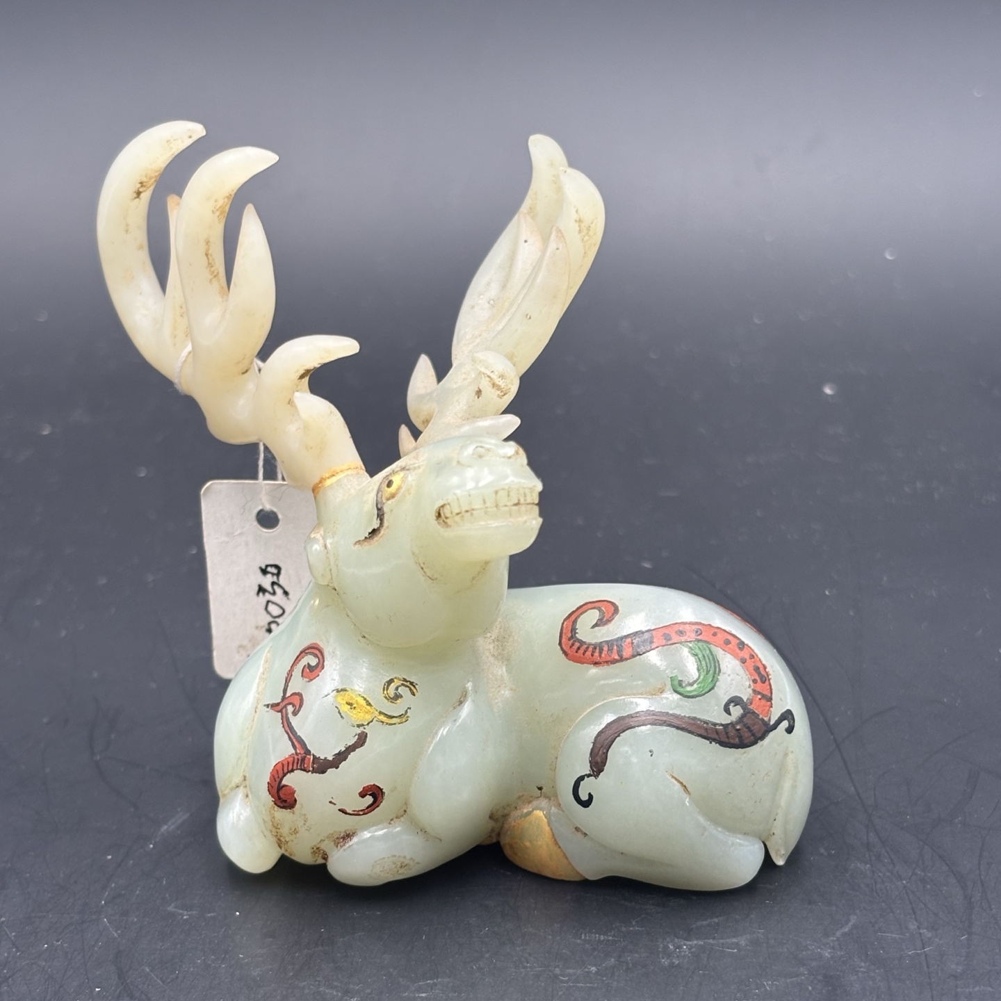 和田玉/鹿摆件//