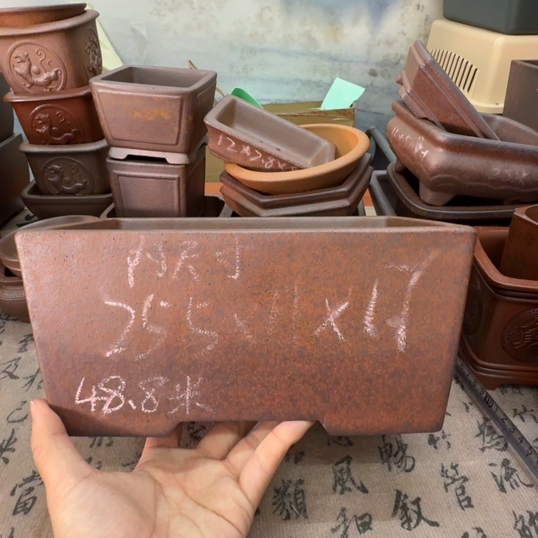 紫砂花盆70号宜兴紫砂正品25.5x17x11