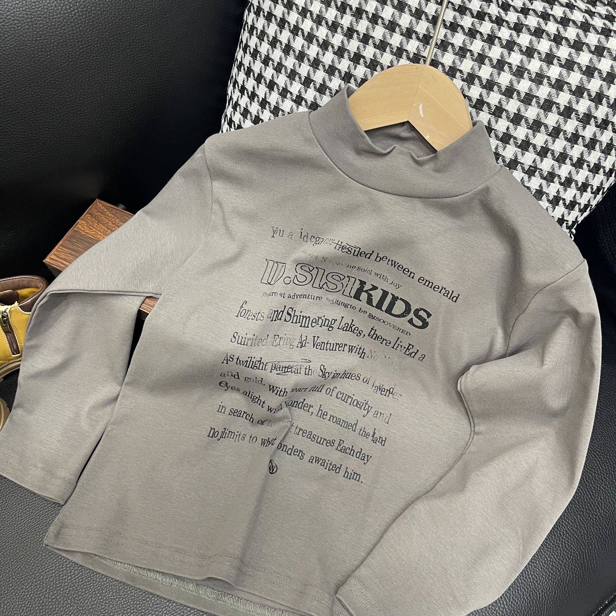 sisikids秋冬半高领不加绒打底dd1001