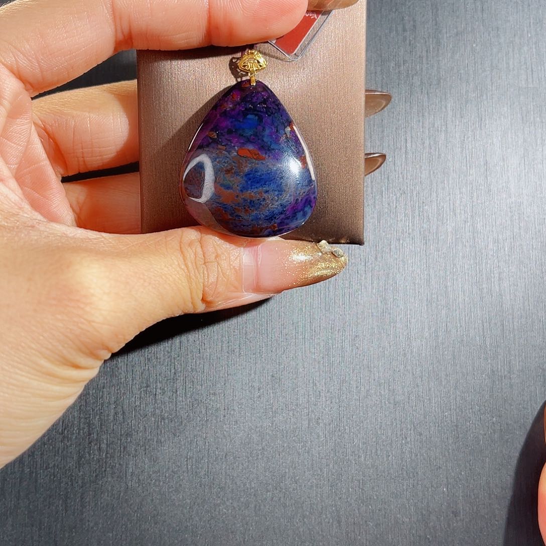 苏纪石（舒俱来）吊坠k金未镶嵌