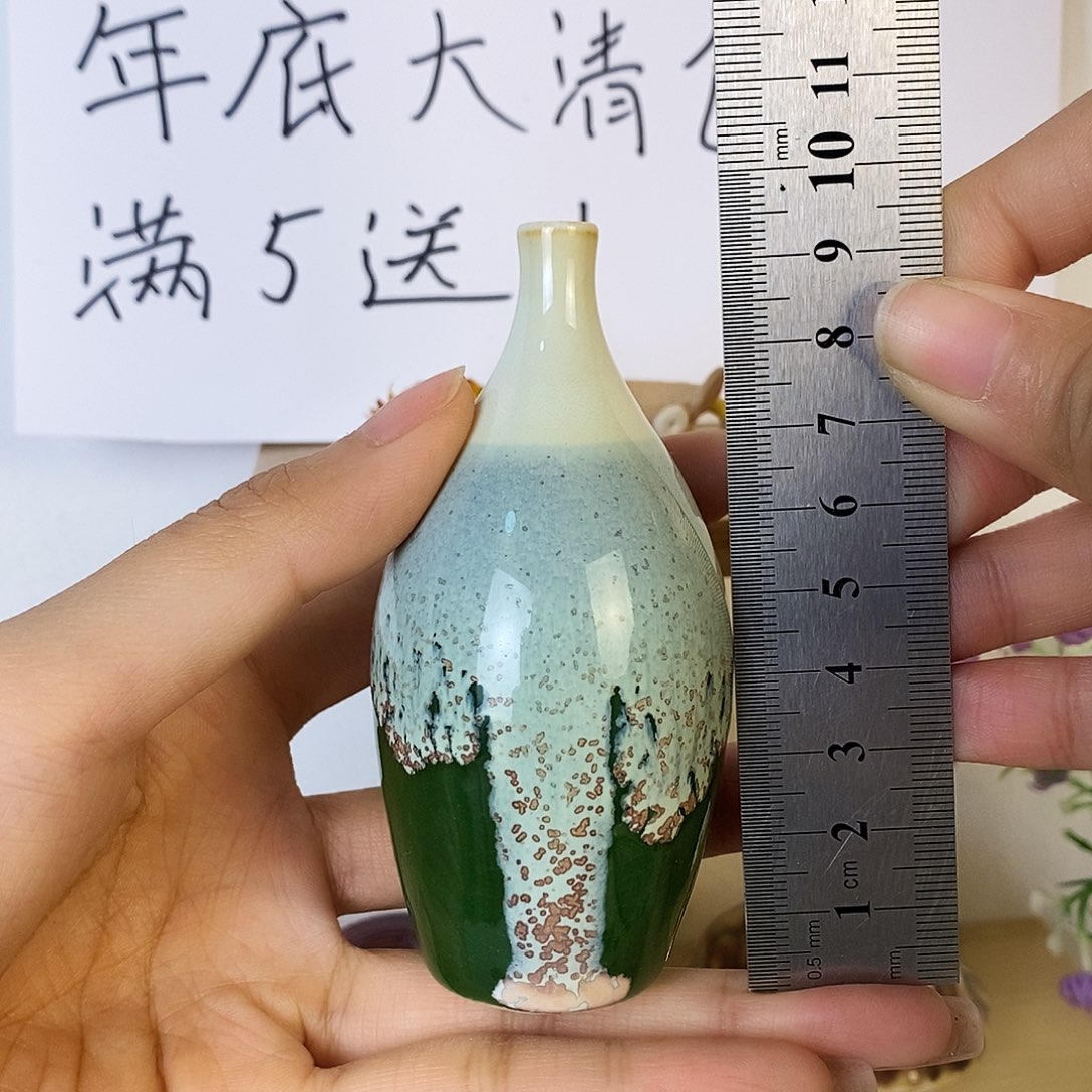 摆件景德镇高温陶瓷小花瓶