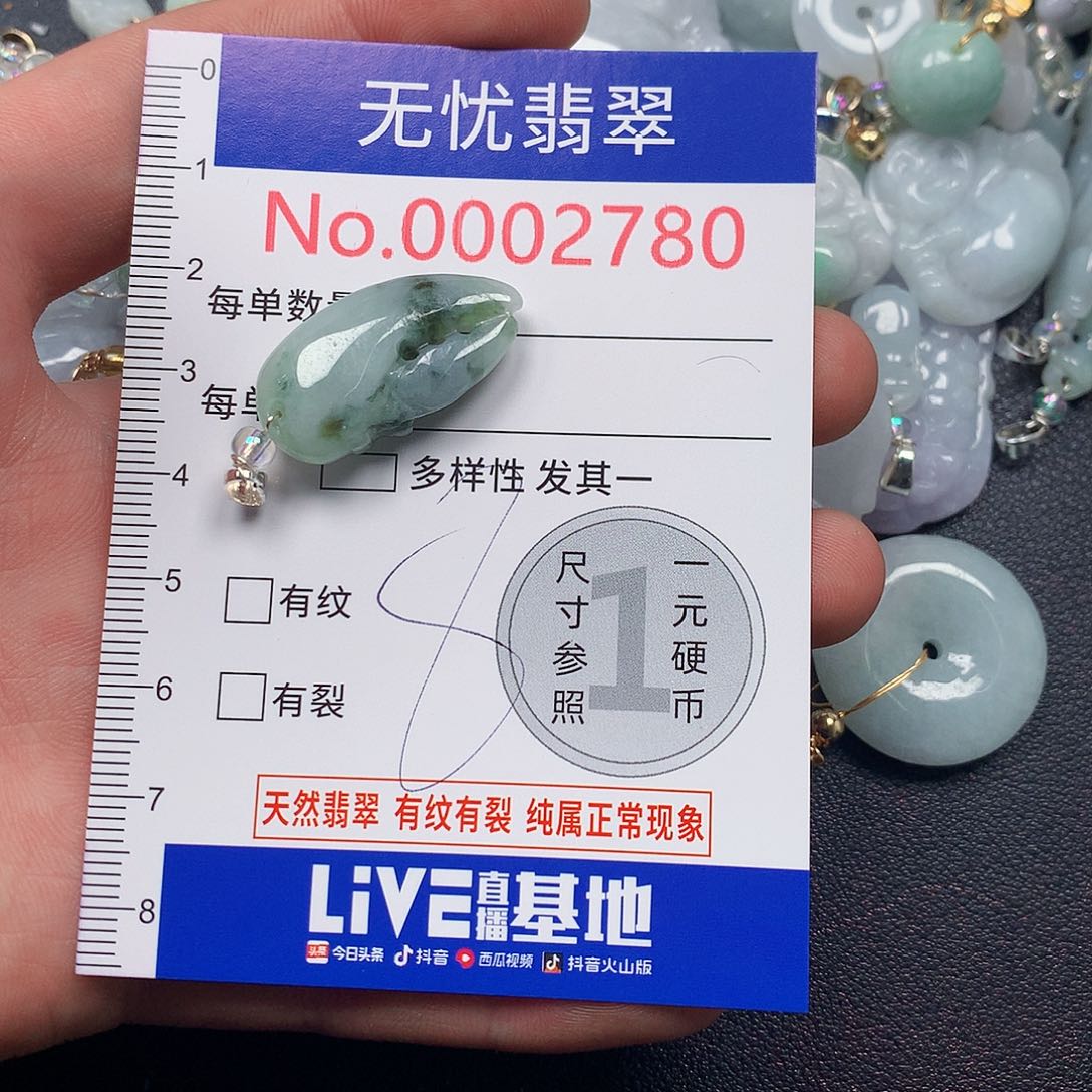 颈饰未镶嵌翡翠 