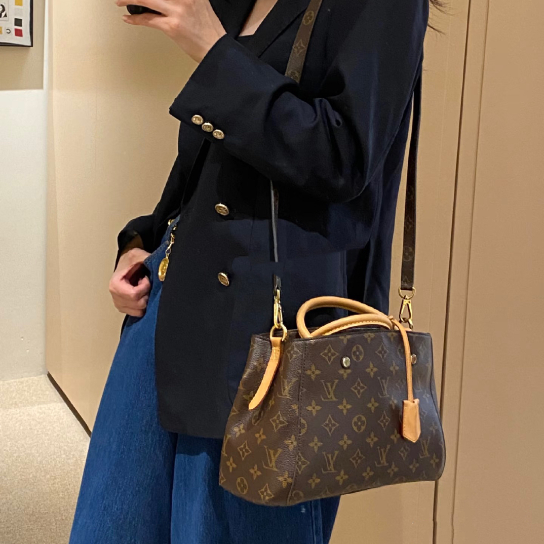 95新 LouisVuitton/路易威登 御古屋/46537/蒙田bb 17年