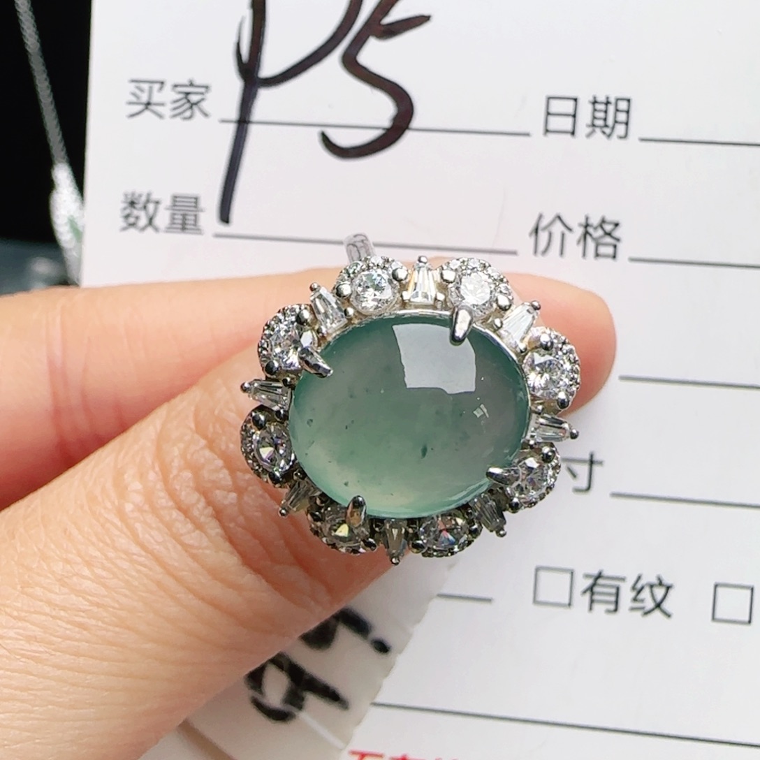 银S925镶嵌手链翡翠