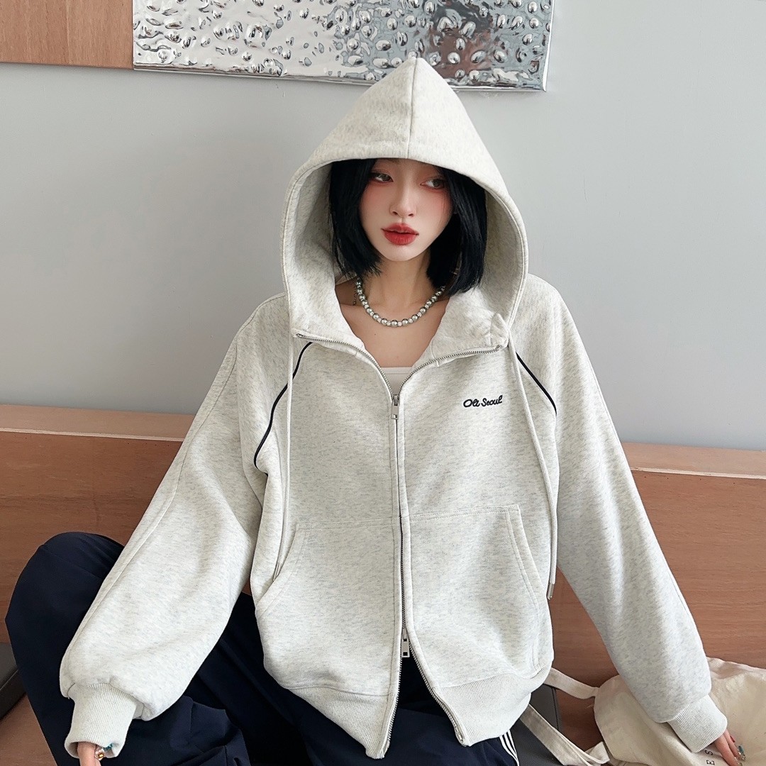 2025年秋季长袖秋冬短款运动外套ins休闲时尚百搭春秋女款上衣