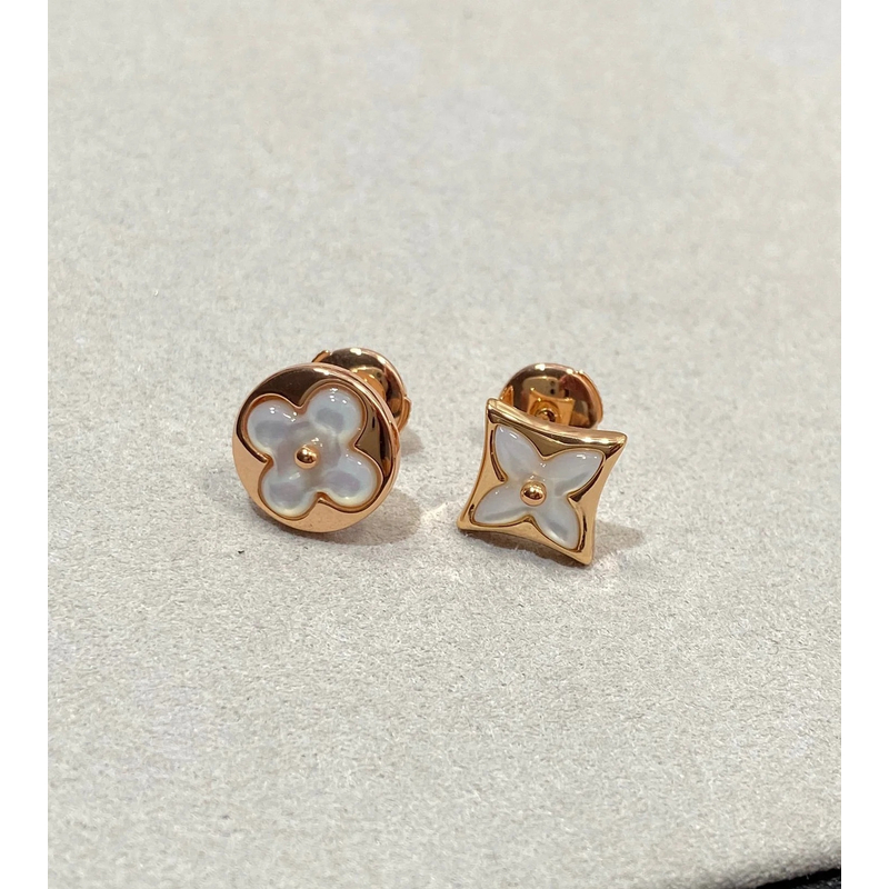 钛钢贝壳耳饰  V高版本花花ab款耳饰153