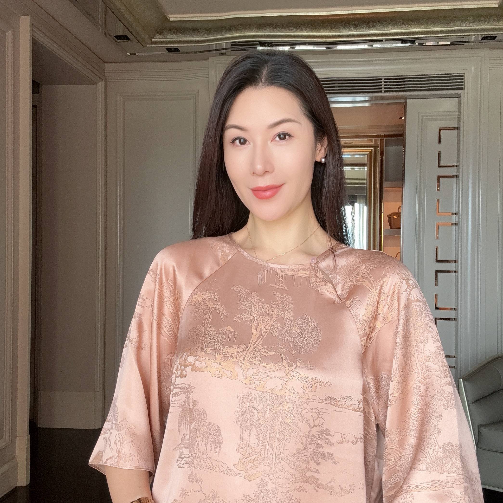 【诗意山水】重磅桑蚕丝杭锦国风上衣CD2168046