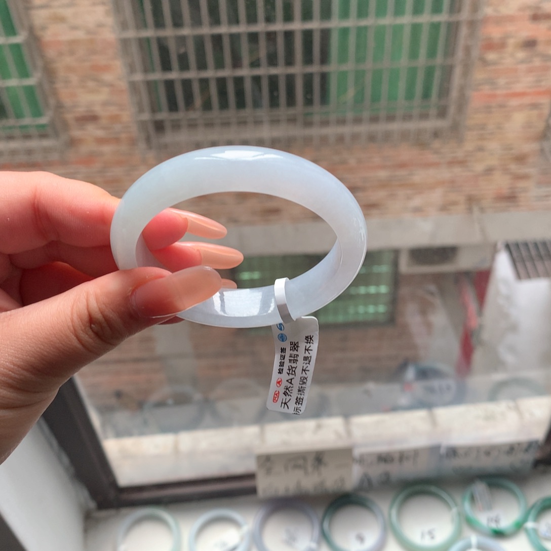 翡翠手镯未镶嵌27 54白冰贵妃