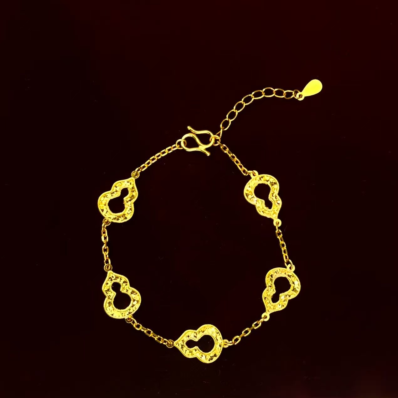 足银手链 足银手链 葫芦cnc手链