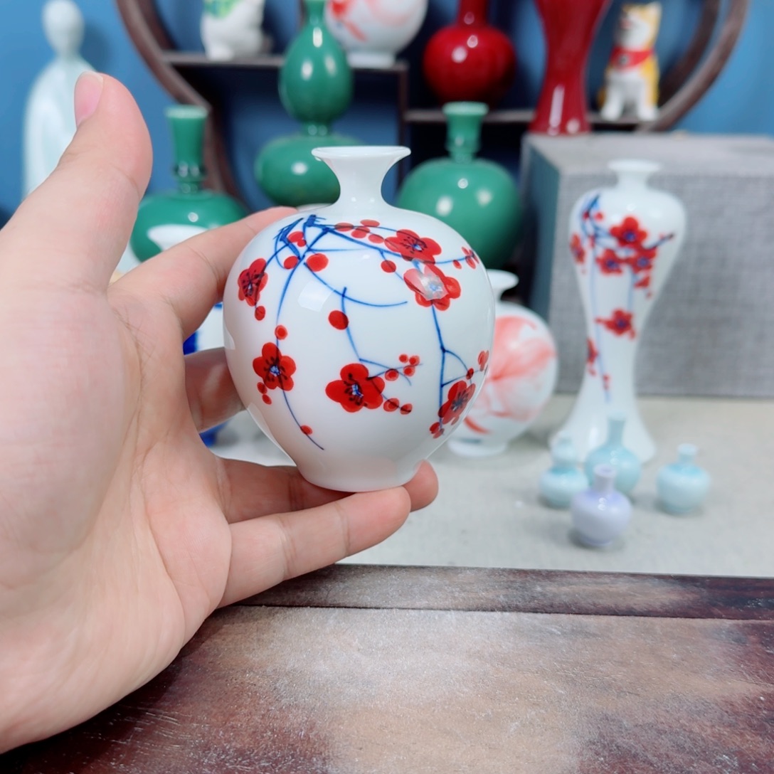陶瓷手工小花器摆件