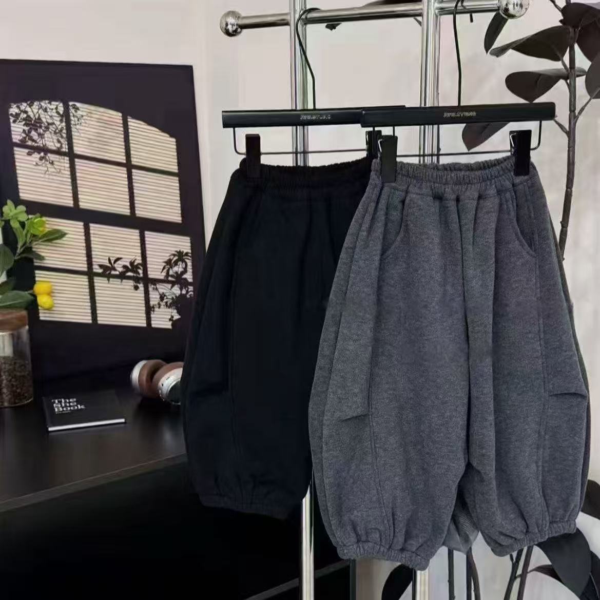 【加绒】儿童加绒裤子一体绒男童冬季加绒加厚休闲运动裤中小童裤子