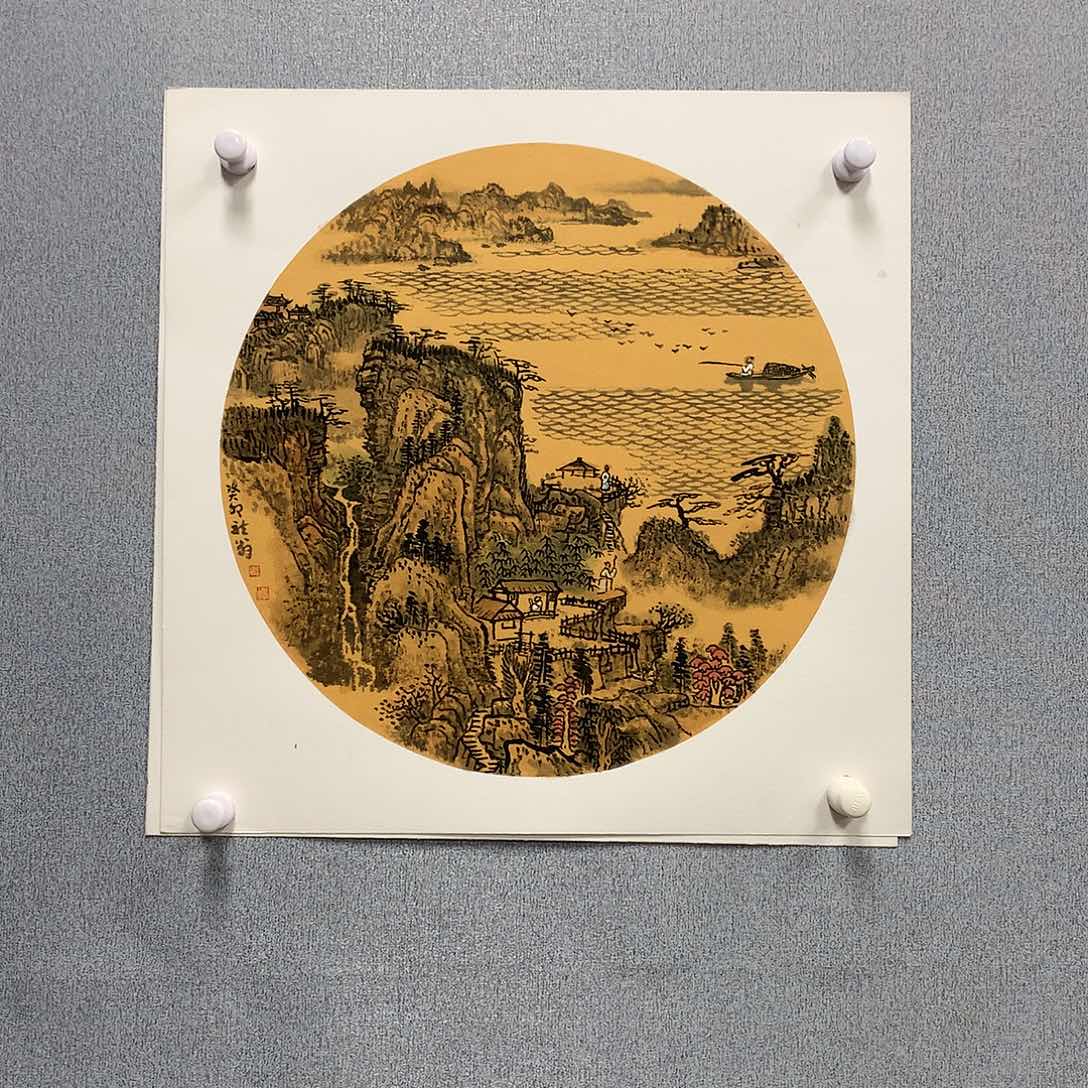 【闪购商品】国画叶金福山水50*50卡纸