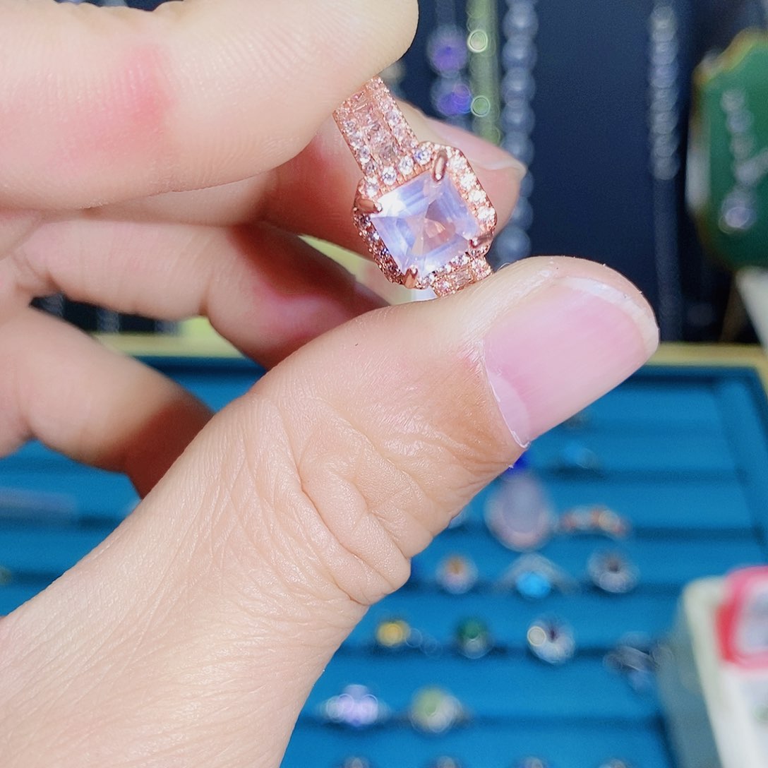 紫晶珠宝半成品银S925镶嵌