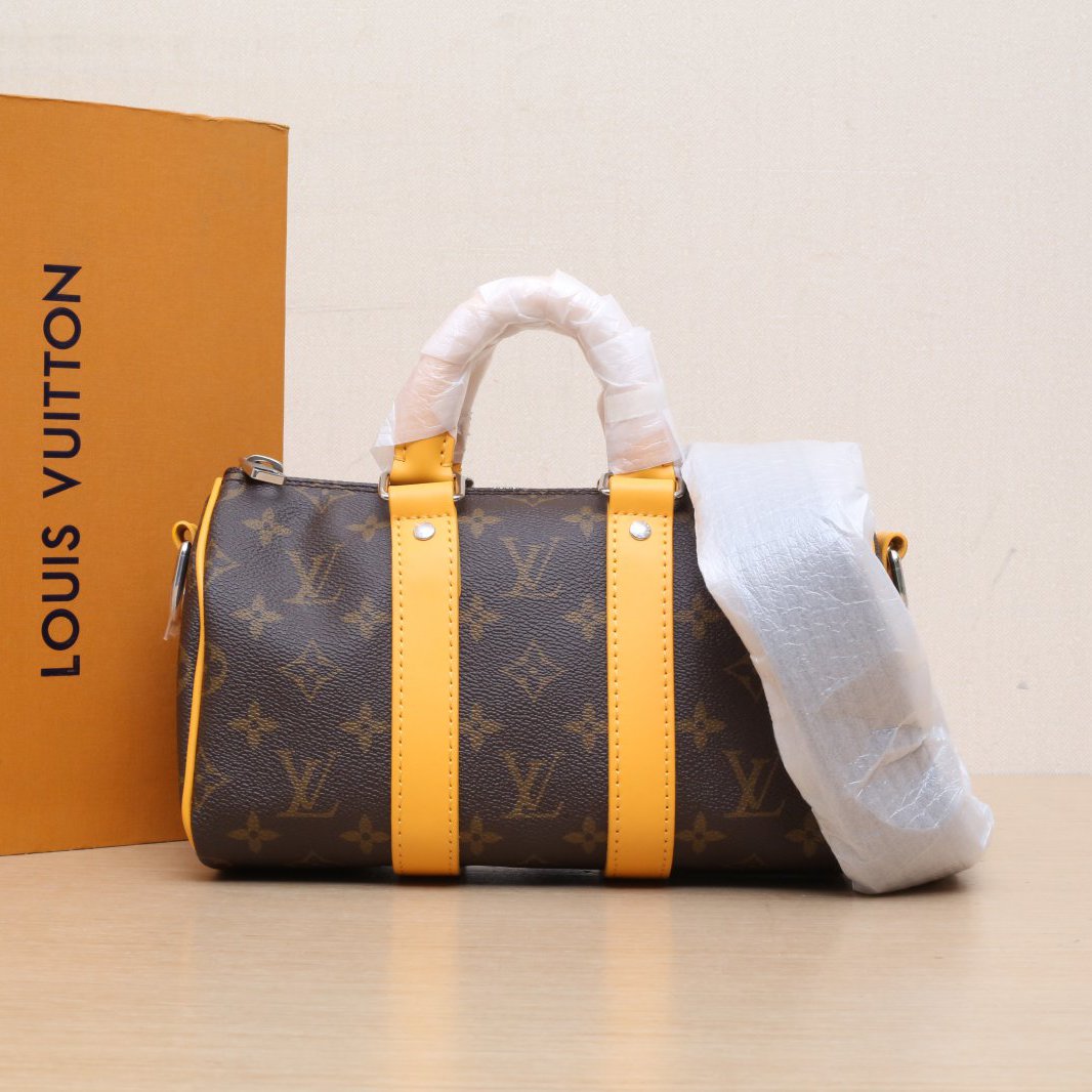 99新 LouisVuitton/路易威登 【娇】25 橙色边 老花PVC芯片 094174
