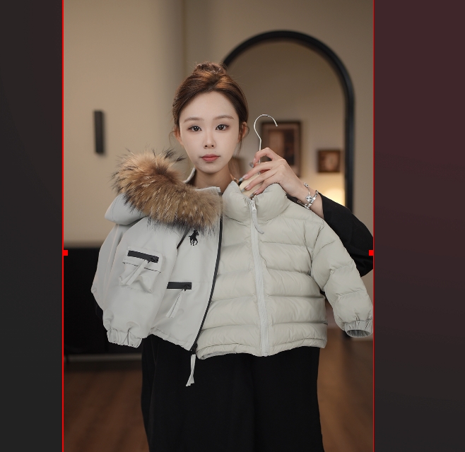 2026新款棉服外套+羽绒内胆貉子毛领真两件冬季保暖儿童时尚58389