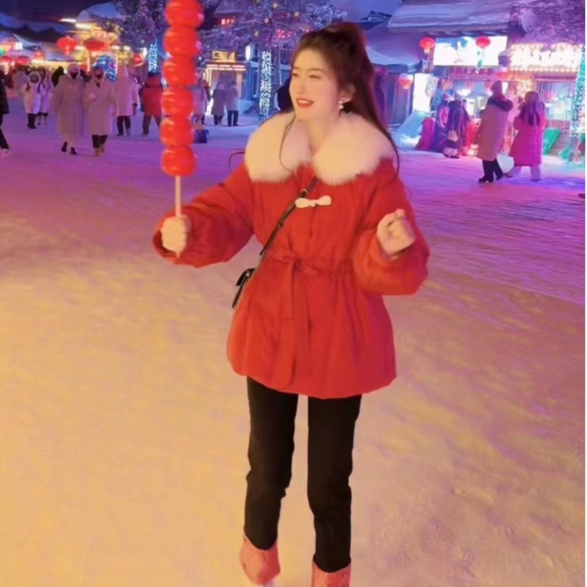 『新年糖葫芦A』新简约设计百搭时尚休闲高品羽绒服2352