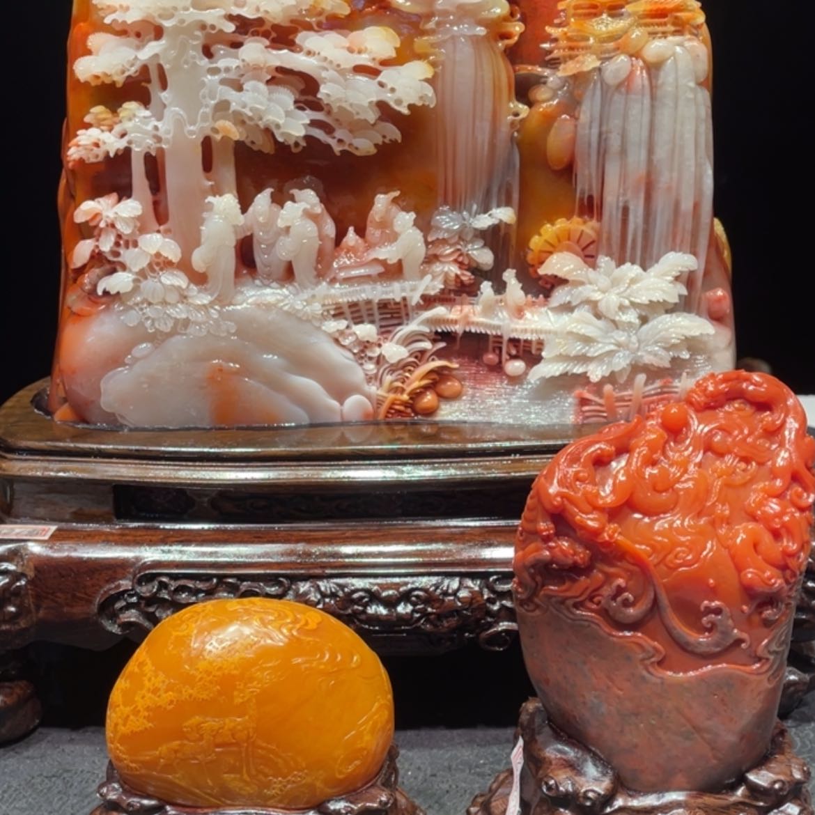 【闪购商品】寿山石用****2山水画作品欣赏
