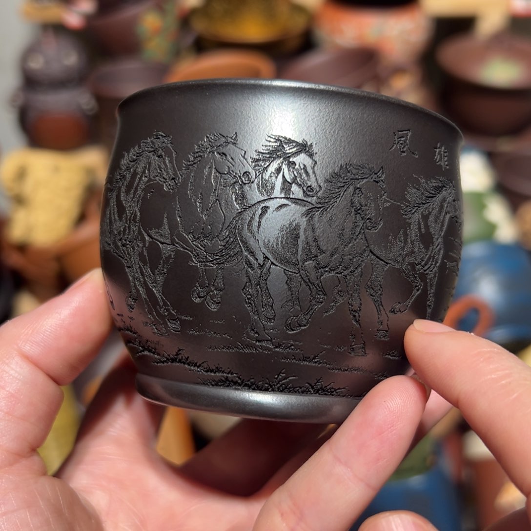 紫砂茶杯宜兴紫砂主人杯