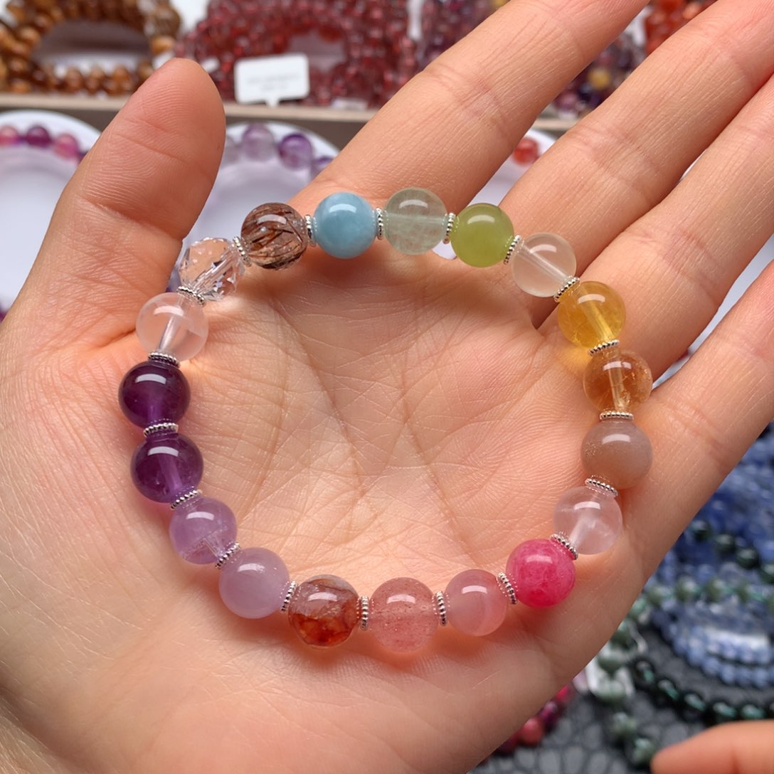 水晶手链未镶嵌多宝9