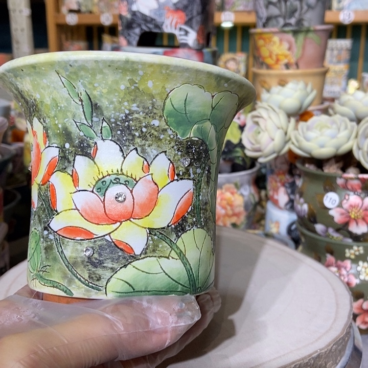 红陶景德镇艺术手绘作品