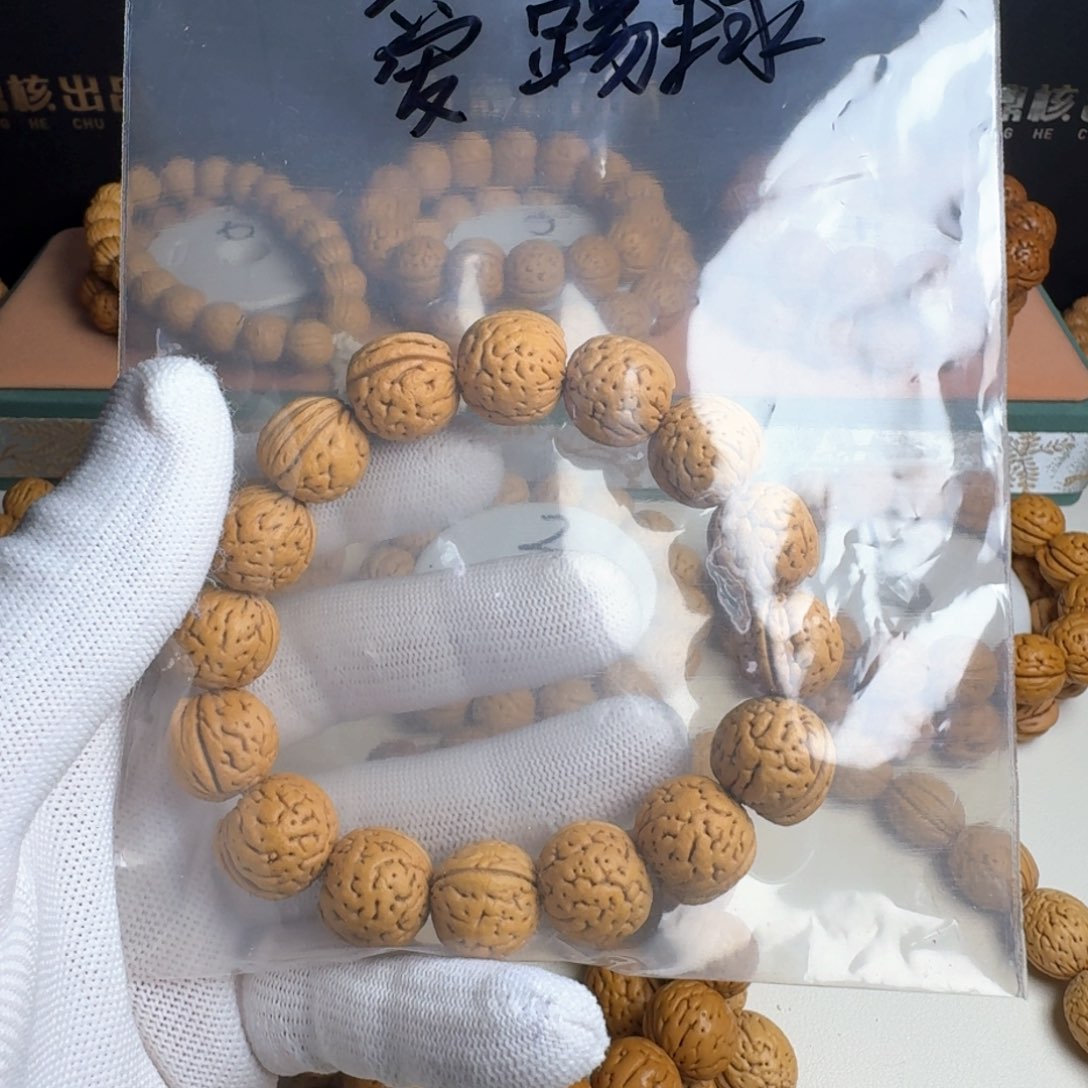 桃核吊坠豹***球盘锦刀齐15尺寸