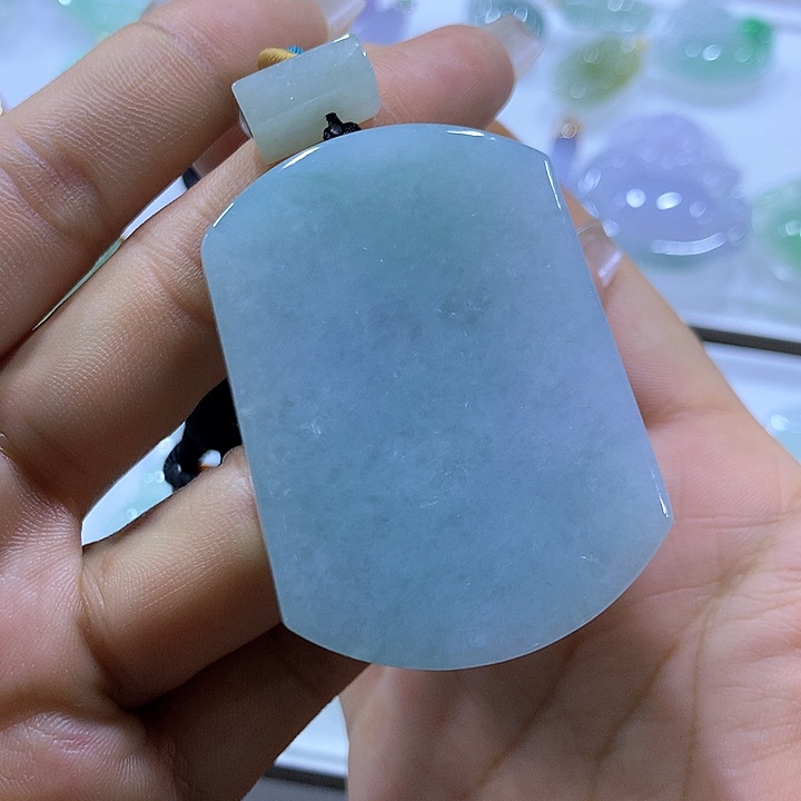 翡翠颈饰未镶嵌天然翡翠A货吊坠