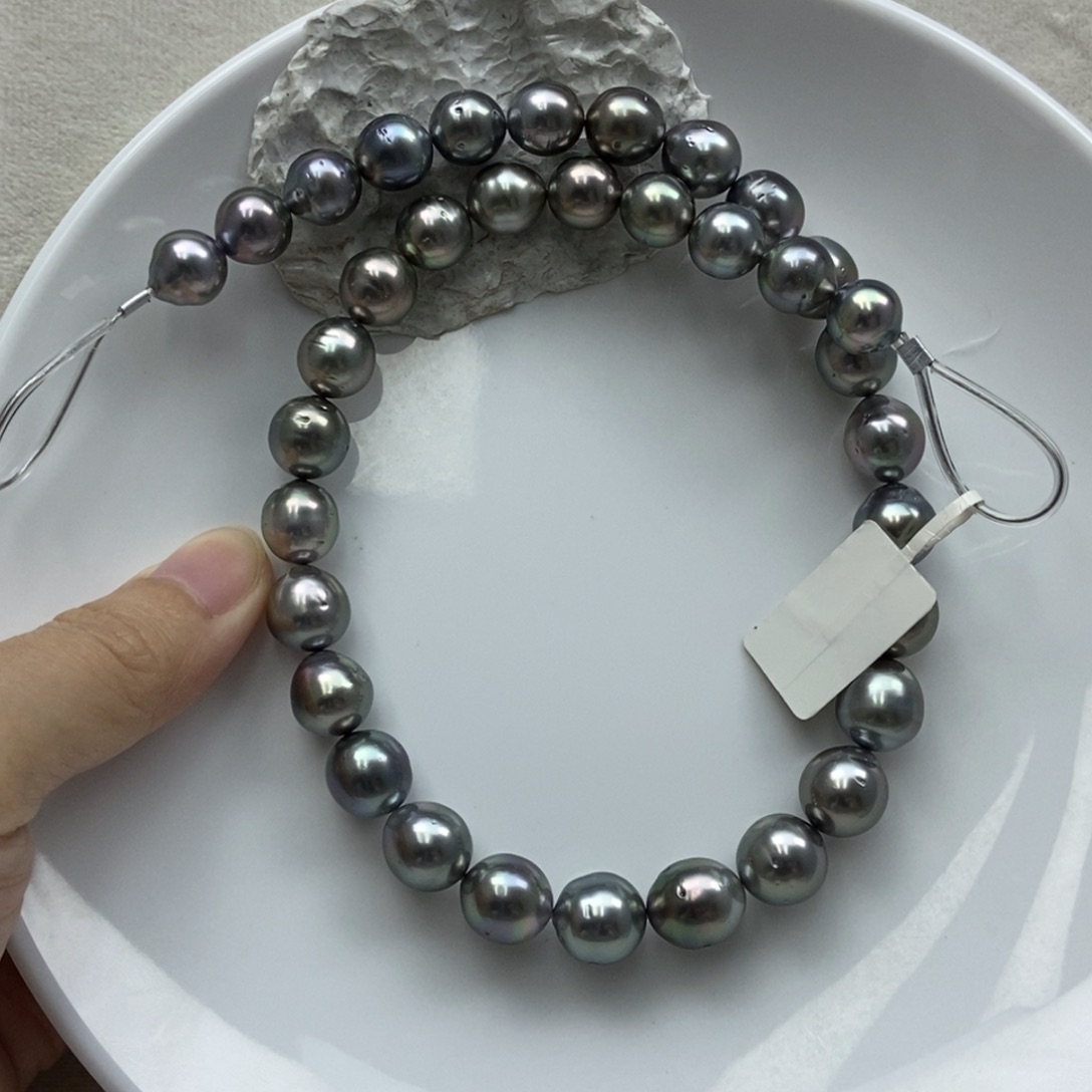 海水珍珠颈饰银S925镶嵌村***头